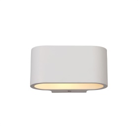 D0495  Alina Oval Wall Lamp 1 Light White Paintable